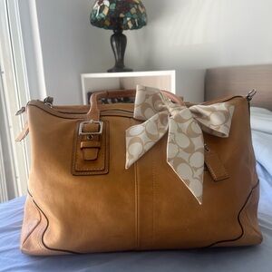 Coach Tan Leather Hamilton Bag